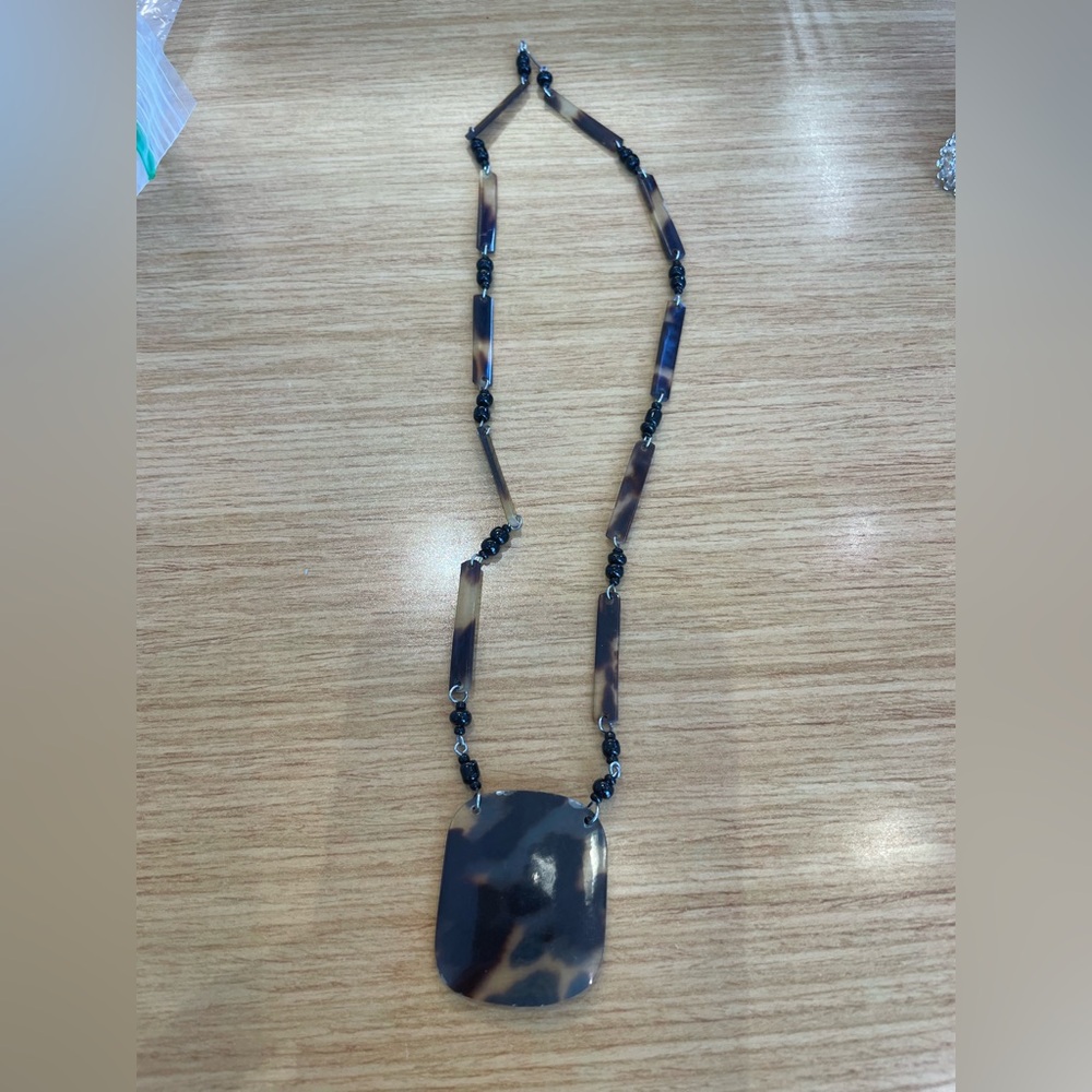Elegant Tortoiseshell Necklace